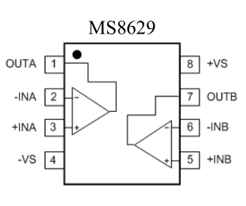 瑞盟 高精度运算放大器 零漂移 单电源 输入输出 轨到轨 MS8629/M