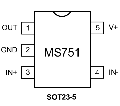 瑞盟 低电压 高精度 推挽输出 比较器 MS751