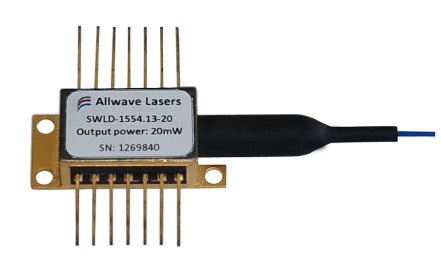 选择波长激光器SWLD-1XXX10P22-01 1260-1650nm 含热电冷却器、监视器PD和光隔离器